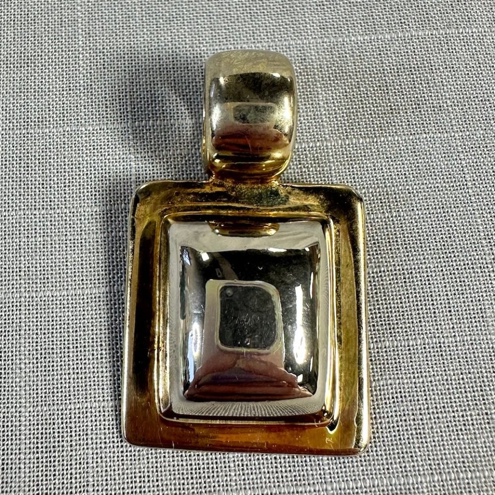 Vintage Silver Two Tone Pendant